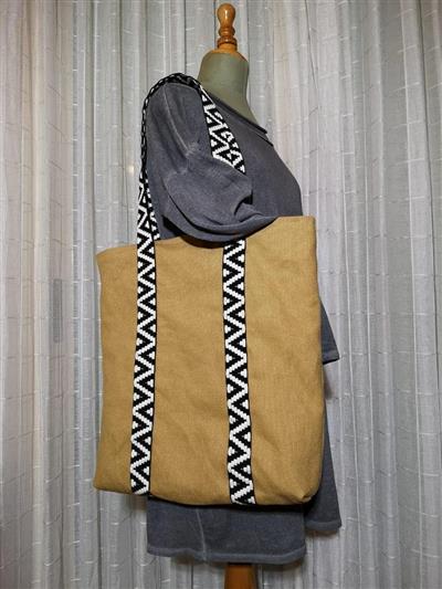 Tasche gemacht mit unserer neue Griechisches borten